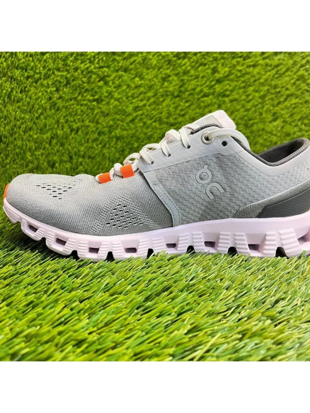 On Cloud X Alloy Gray Lily Pink Womens Size 6.5 Athletic Running Shoes Sneakers